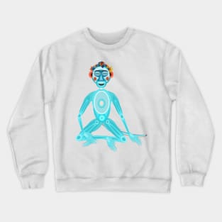 MOONKEY the Monkey - MEDITATION - BREATH Crewneck Sweatshirt